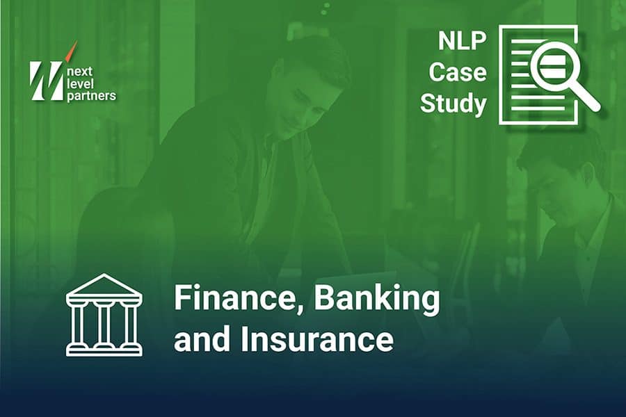 Finance Banking and Insurance cover. Male standing over a table with computers and papers pointing at graphs and people sitting looking at them background with green overlay