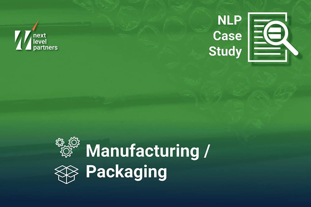 Manufacturing Packaging Case Study Cover. Popped bubble wrap background with green overlay