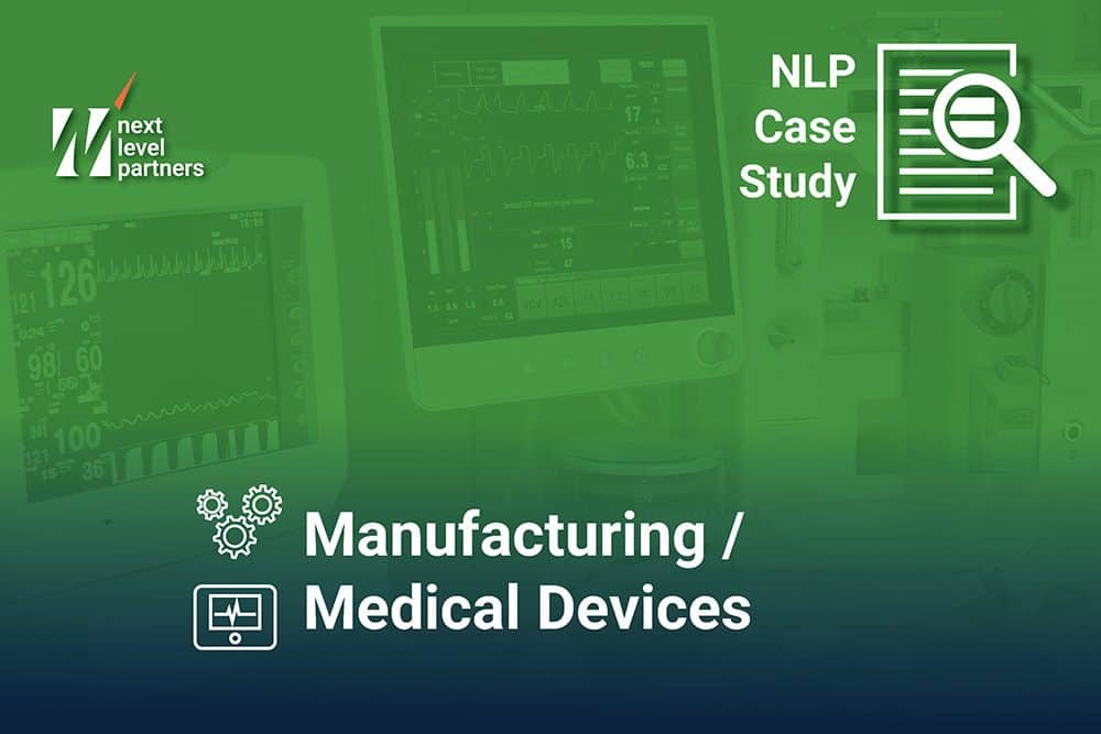 Manufacturing Medical Devices Case Study Cover Photo. Medical devices in the background with a green overlay