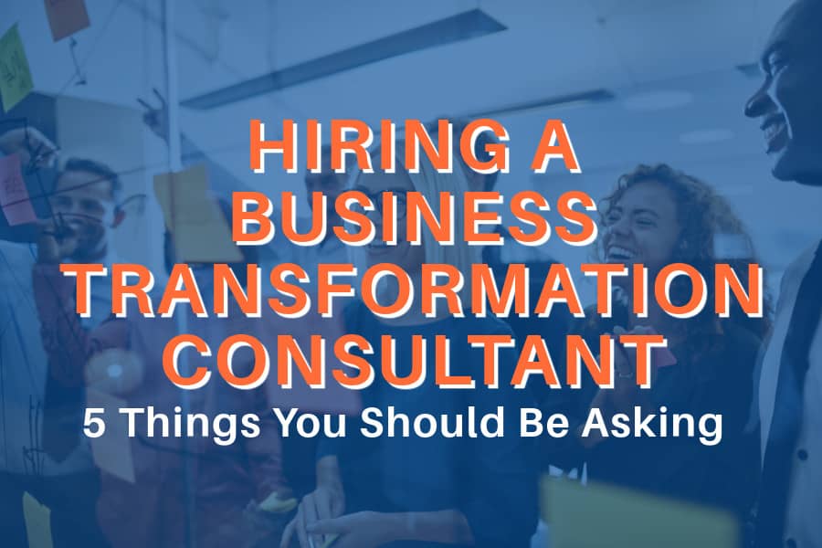 People working together in Kaizen. 5 Things you should ask when hiring a business transformation consultant blog image.